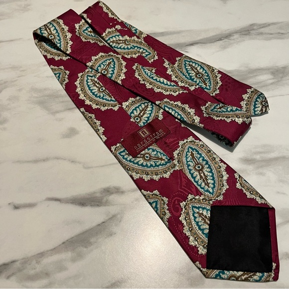Vintage Nordstrom 100% Silk Medallion Tie - Picture 2 of 5